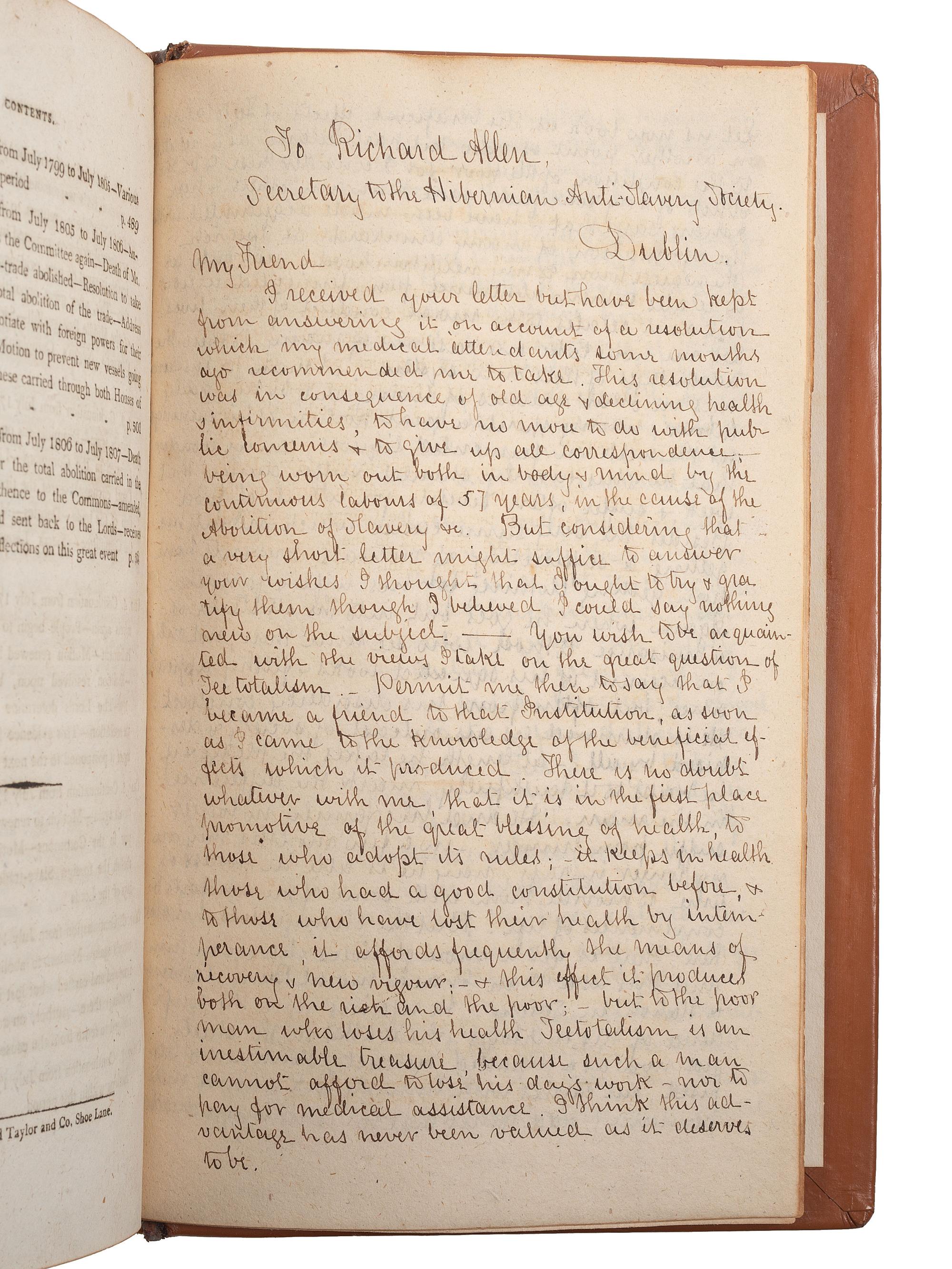 [SLAVERY & ABOLITION]. CLARKSON, Thomas (1760-1846).
