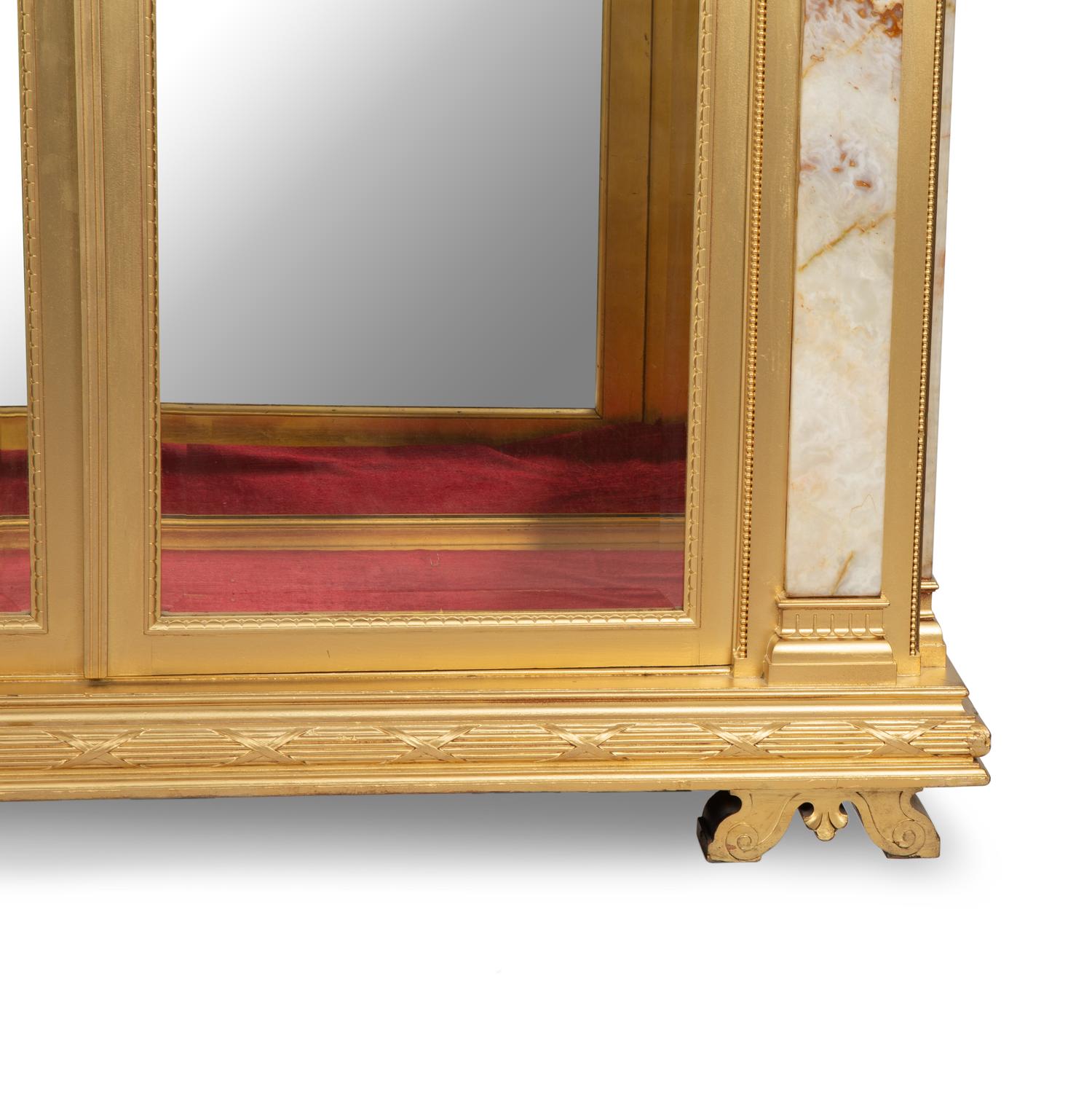 A Pottier and Stymus Giltwood and Onyx Cabinet — LATE 19TH CENTURY
