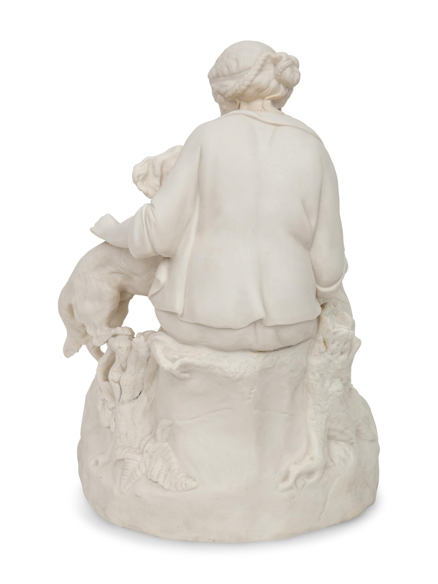 An English Parian Figural Group