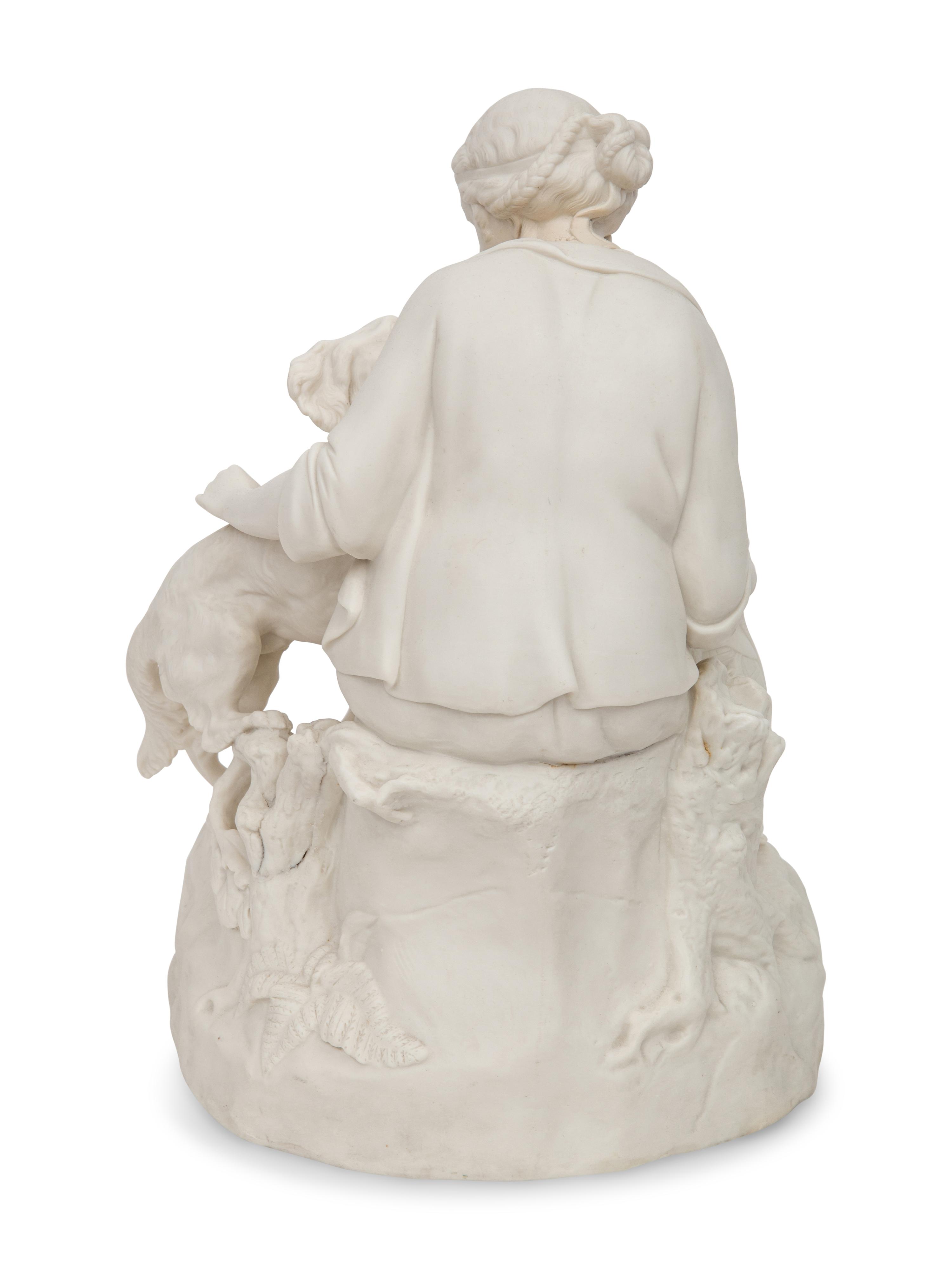 An English Parian Figural Group