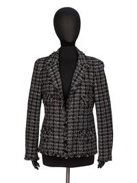 Chanel, Houndstooth Tweed Blazer