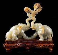 Two Chinese Jade Carvings