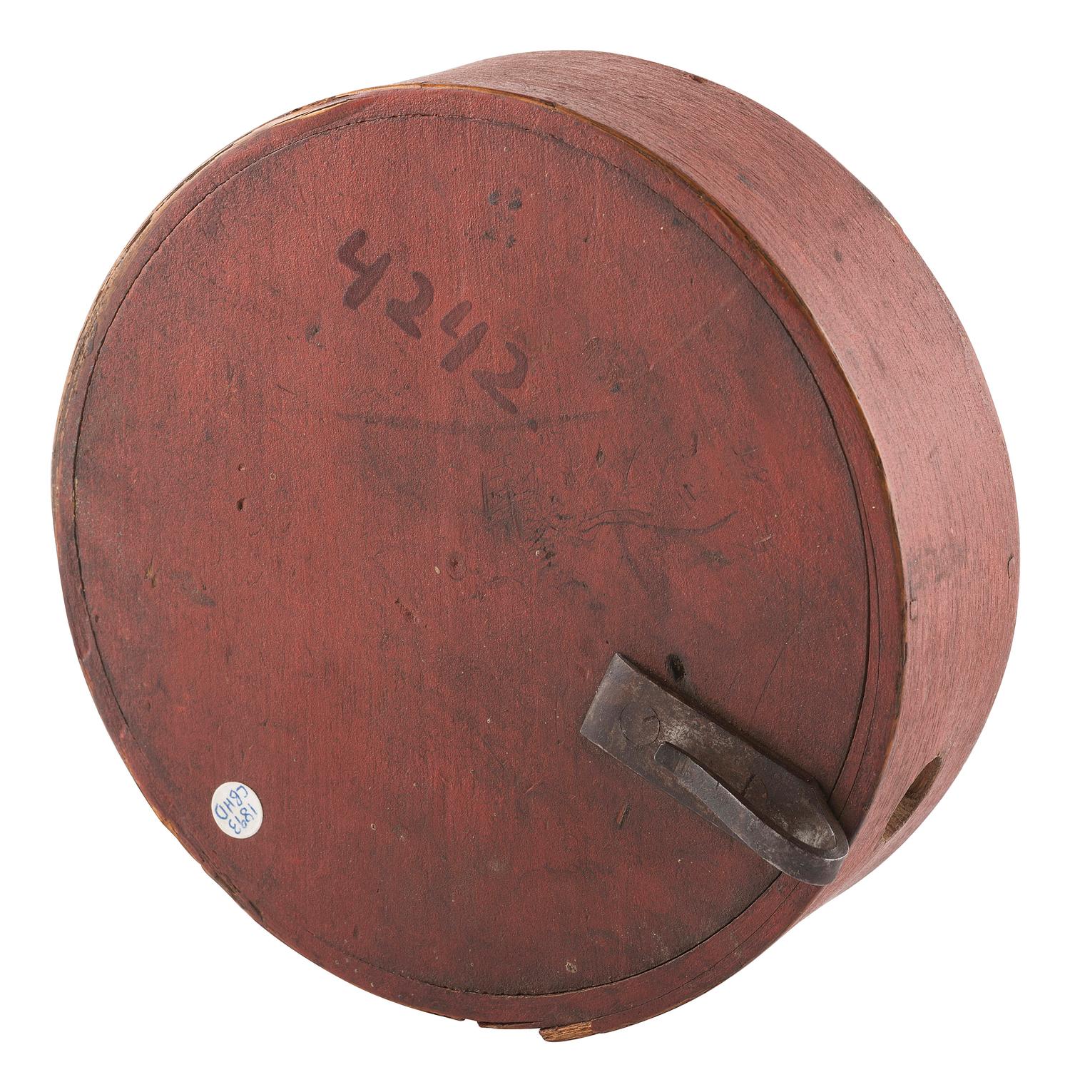 [MILITARIA]. A group of 2 painted cheesebox canteens, ca 1810-1830.