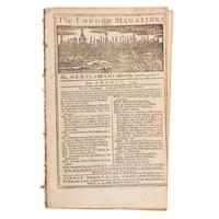 [FRENCH & INDIAN WAR - BATTLE OF JUMONVILLE GLEN]. The London Magazine: Or, Gentleman's Monthly Intelligencer . London: R. Baldwin, August 1754.