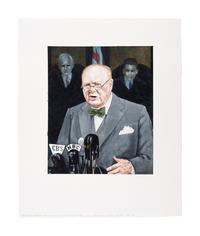 [MOSER, Barry, illustrator]. WOOD, Douglas. Franklin and Winston: A Christmas That Changed the World. Somerville, MA: Candlewick Press, 2011.