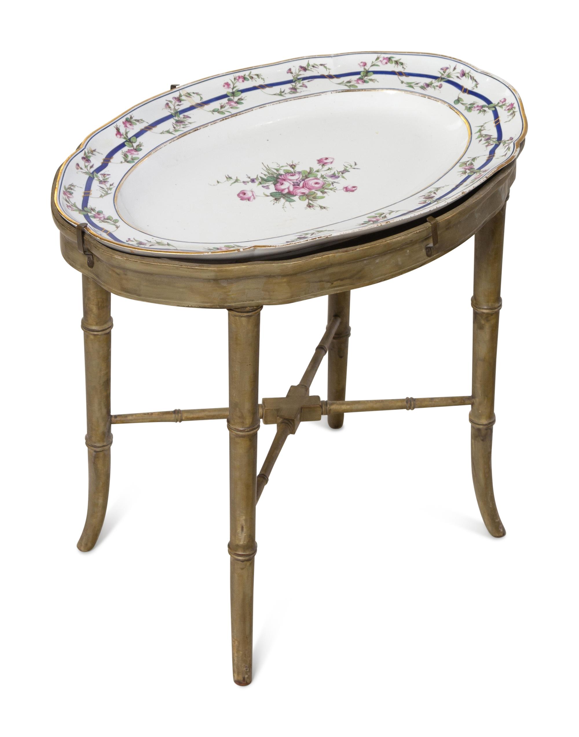 A Pair of Gilbert Drouet Painted Sèvres Porcelain Platters