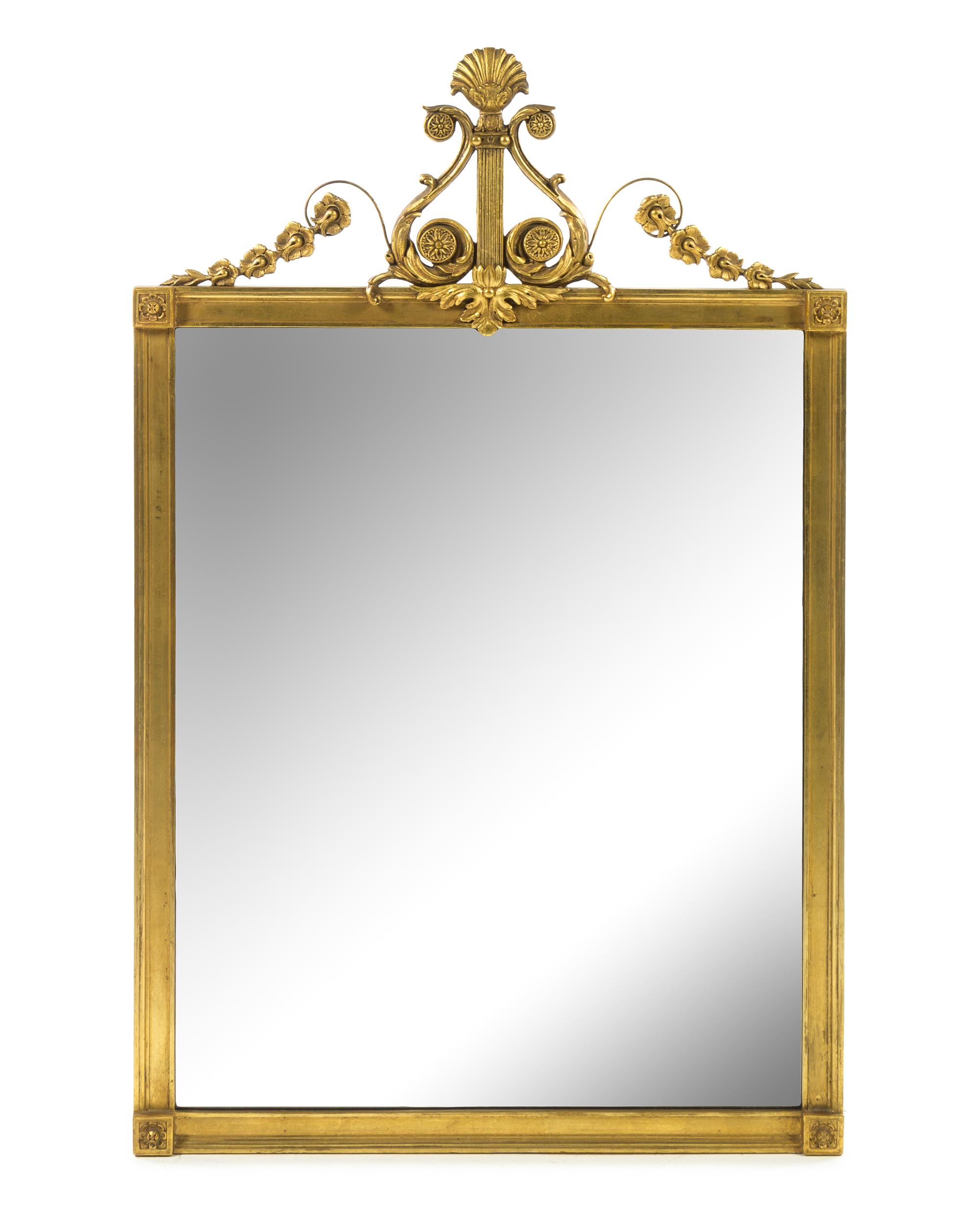 An Adam Style Giltwood Mirror Height 41 1/2 inches. — 20TH CENTURY