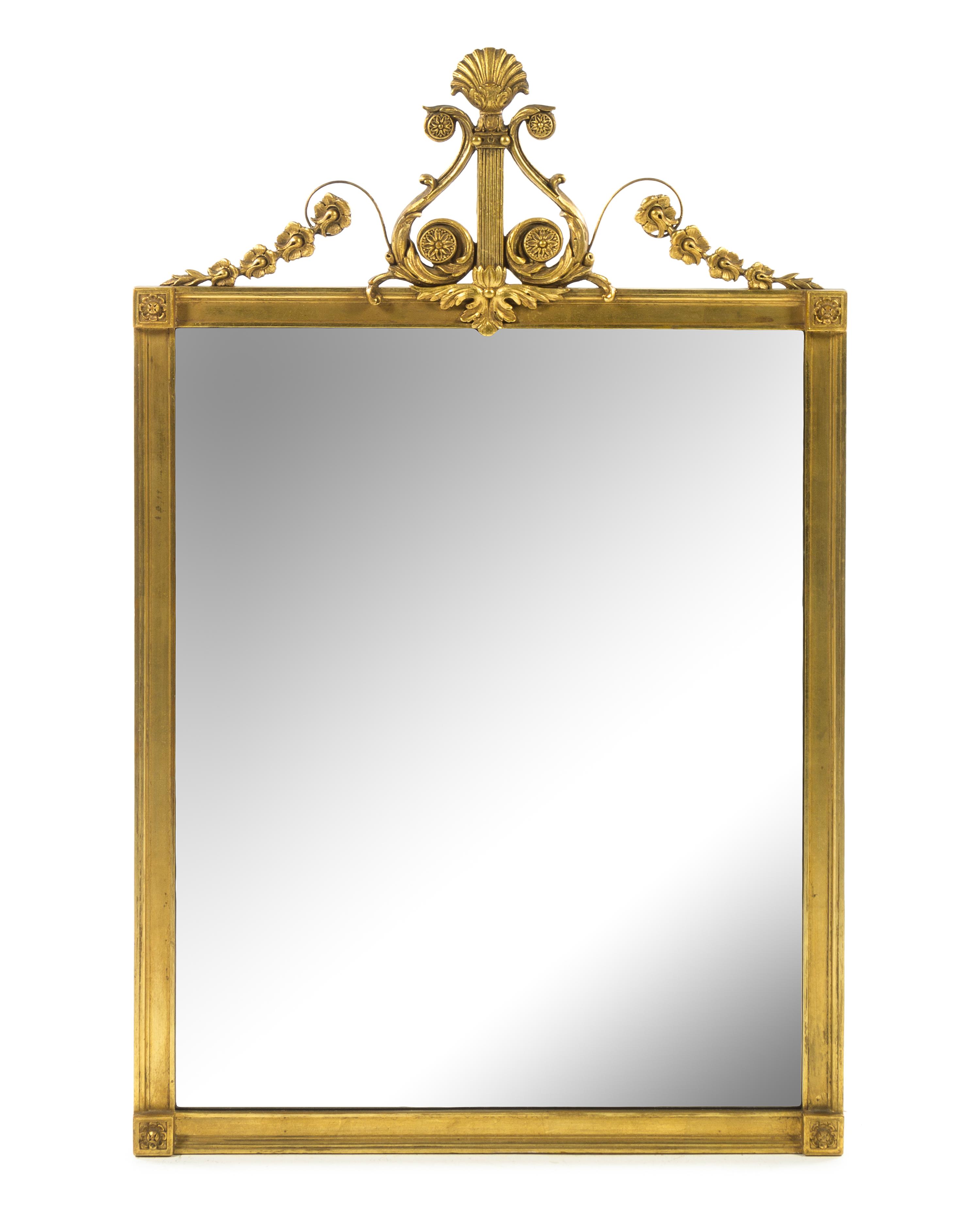 An Adam Style Giltwood Mirror Height 41 1/2 inches. — 20TH CENTURY