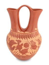 Sgraffito Pottery Wedding Jar