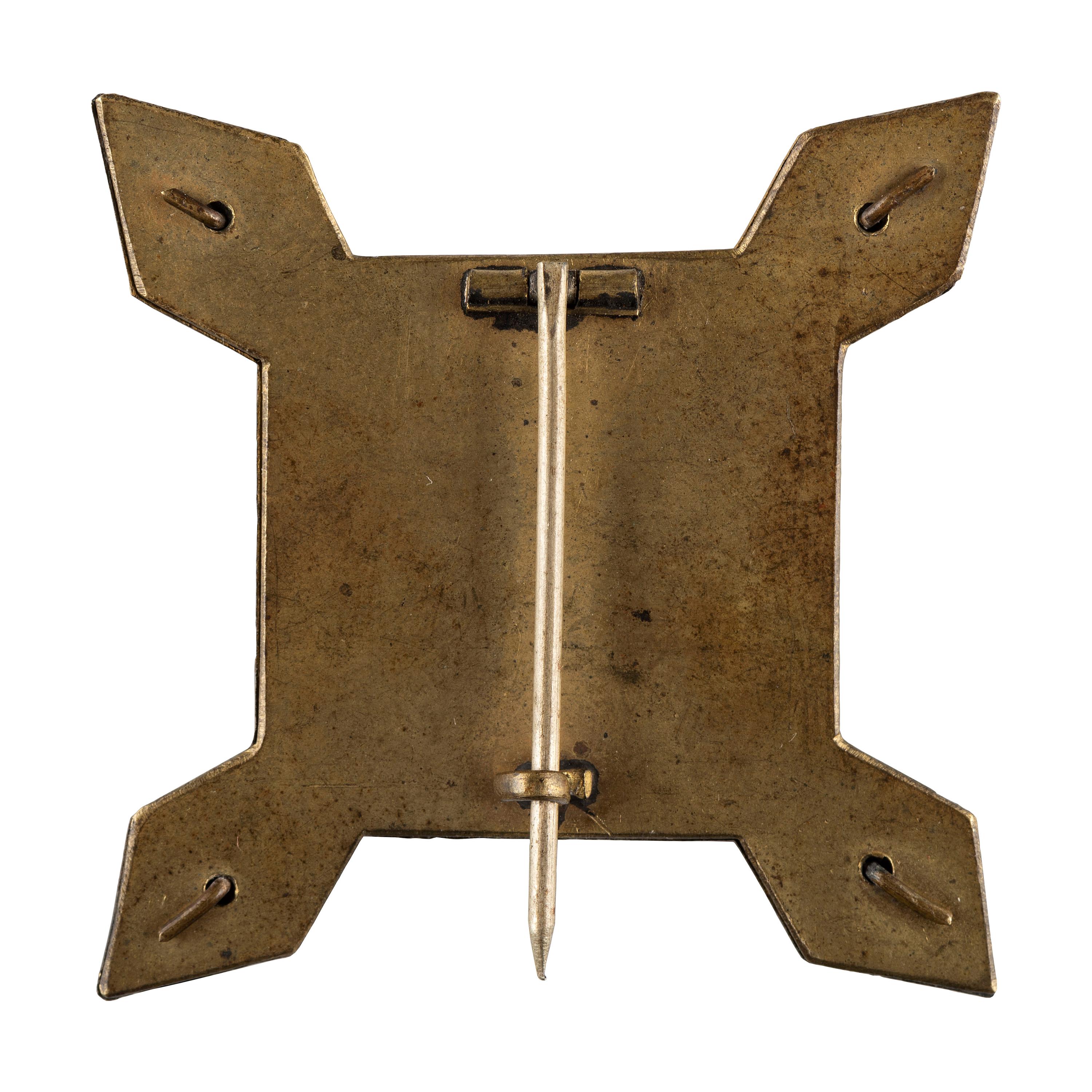 [CIVIL WAR]. Frame style 2nd Division, X Army Corps badge.
