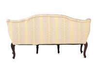 An Italian Carved and Black Painted Walnut Upholstered Sofa