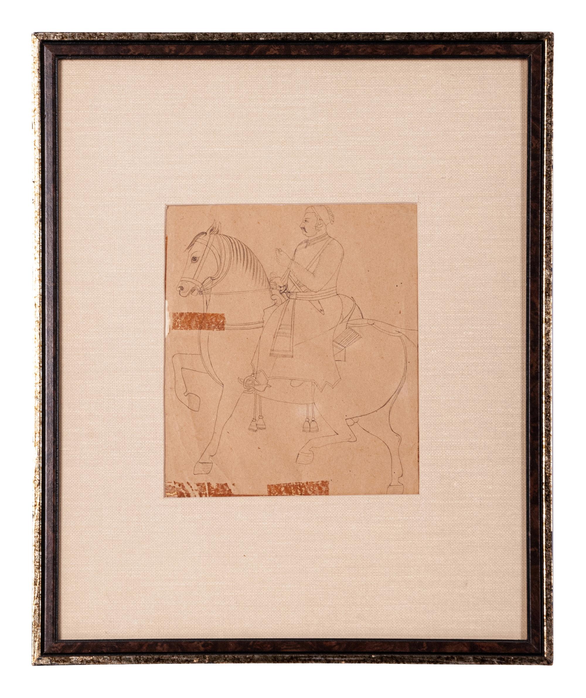 Four Indian Miniature Drawings