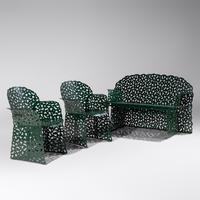 Topiary bench and pair of chairs, c. 2007 Richard Schultz Design, Inc. USA