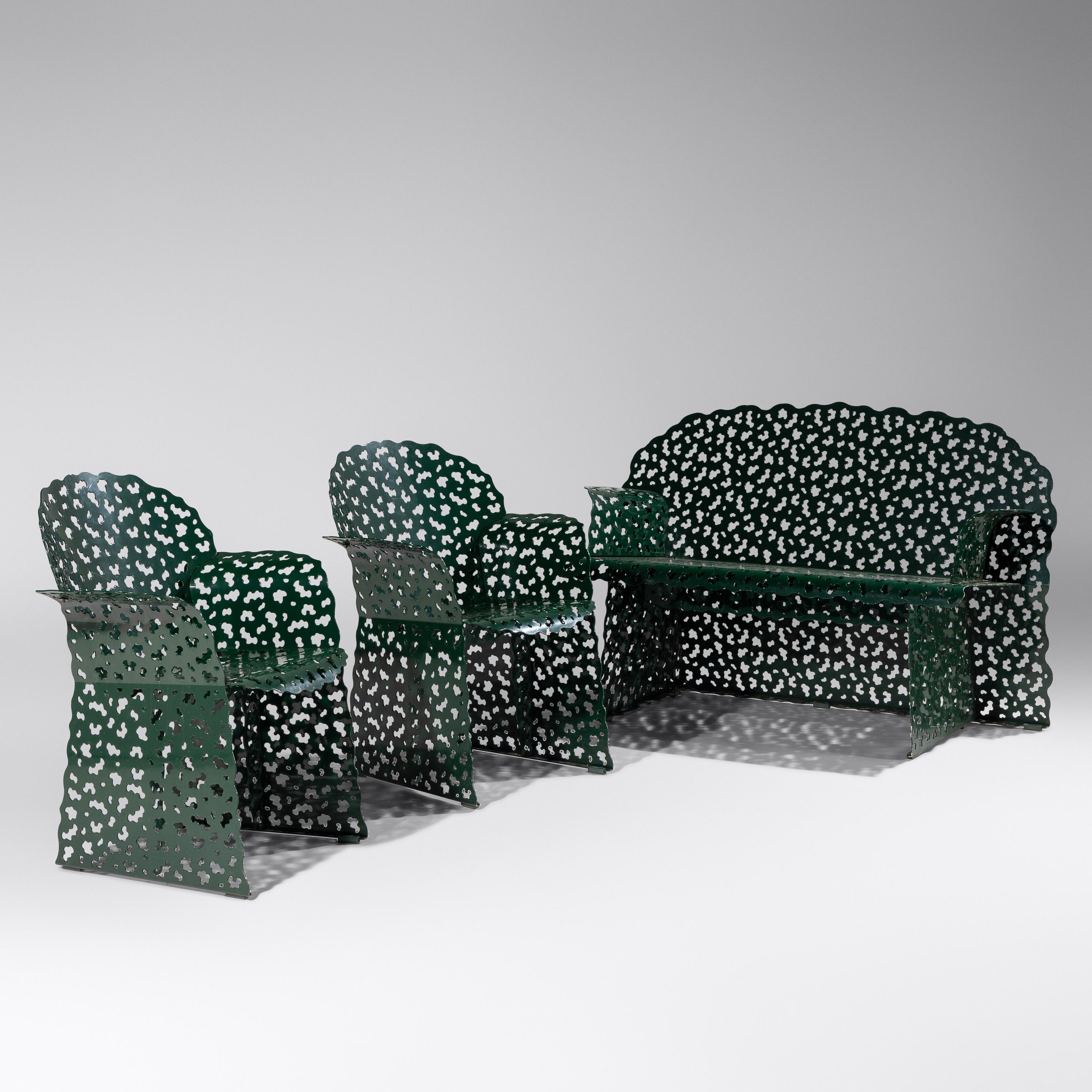 Topiary bench and pair of chairs, c. 2007 Richard Schultz Design, Inc. USA