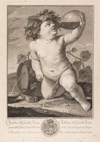 After Guido Reni, (Italian, 1575-1642), Bacchus by Giuseppi Camerata (Italian, 1718-1803) and Alliance of Peace and Abundance by Bartol