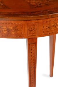 A Continental Marquetry Center Table