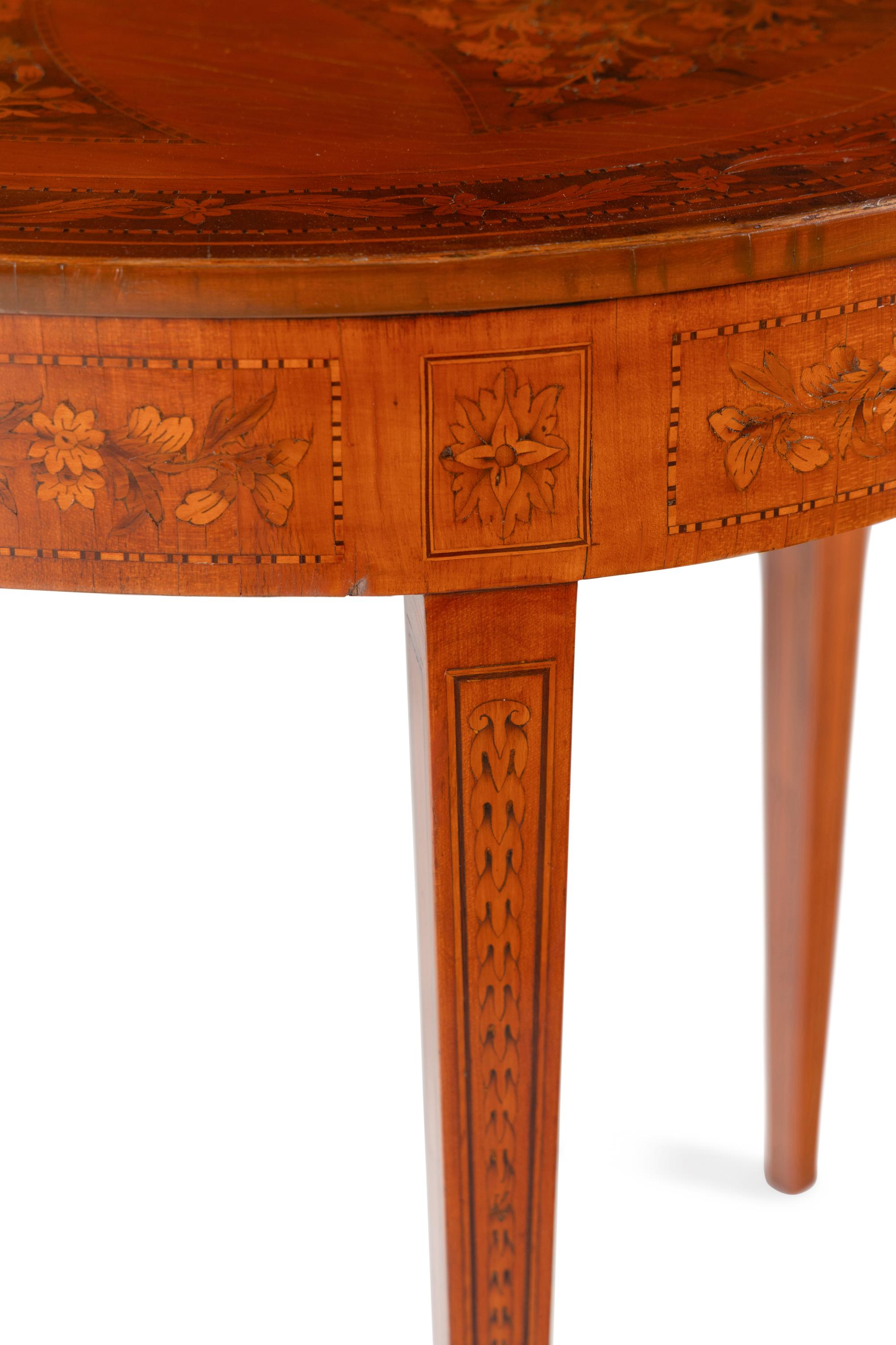 A Continental Marquetry Center Table