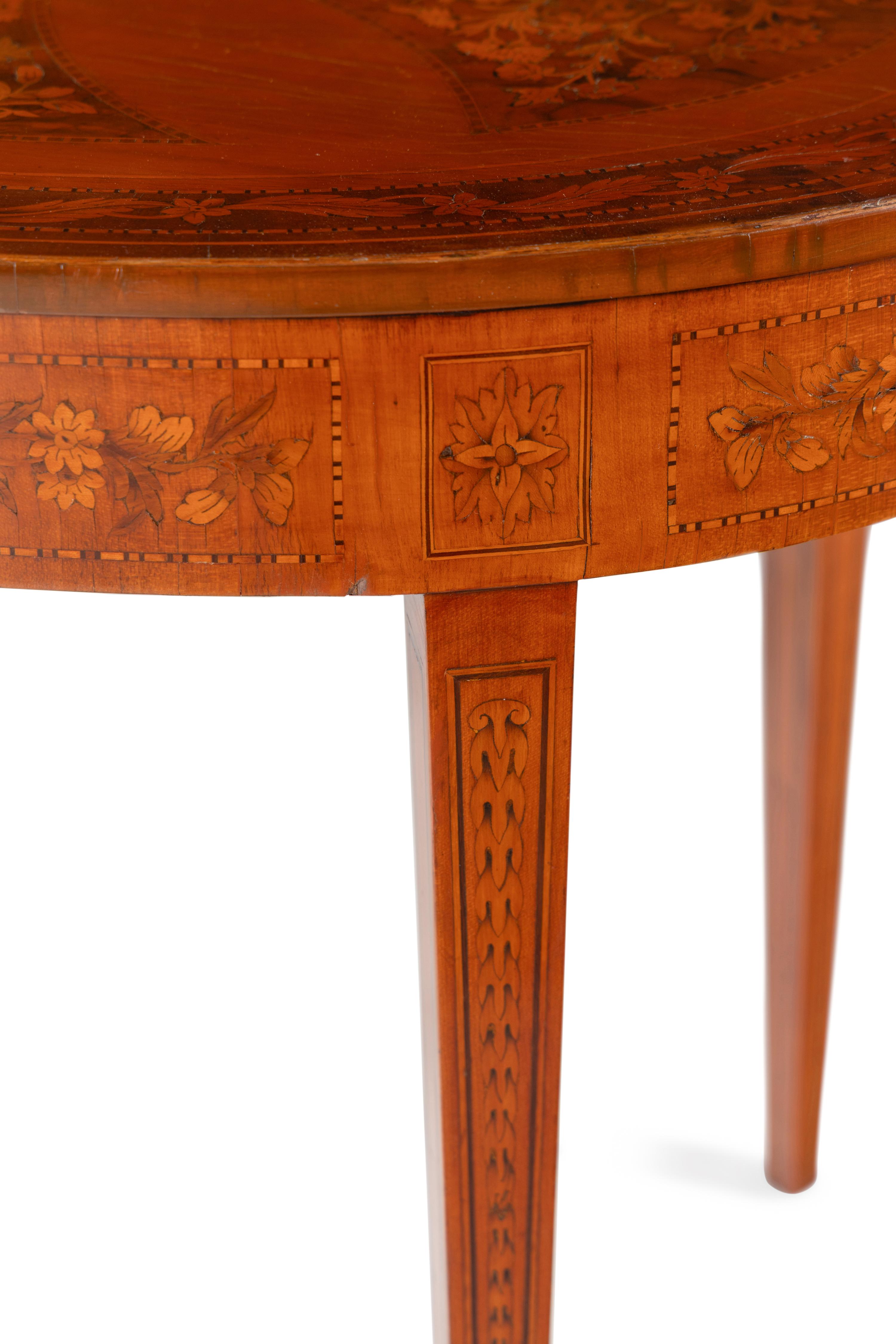 A Continental Marquetry Center Table