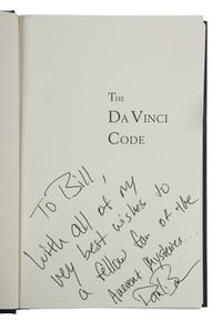 BROWN, Dan (b. 1964). A group of 3 copies of The Da Vinci Code , TWO INSCRIBED, comprising: