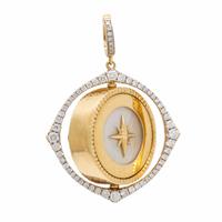 Annoushka, 'Mythology Spinning Compass', Yellow Gold and Diamond Pendant