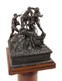 An Italian Bronze Figural Group After the Antique