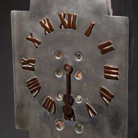 Important Tudric Pewter, Mother-of-Pearl and Copper Clock, c. 1905 Liberty & Co.
