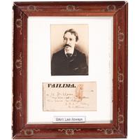 STEVENSON, Robert Louis (1850-1894). Partly-printed check signed ("R.L. Stevenson"). [Samoa?], 1892.
