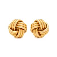 YELLOW GOLD EARCLIPS
