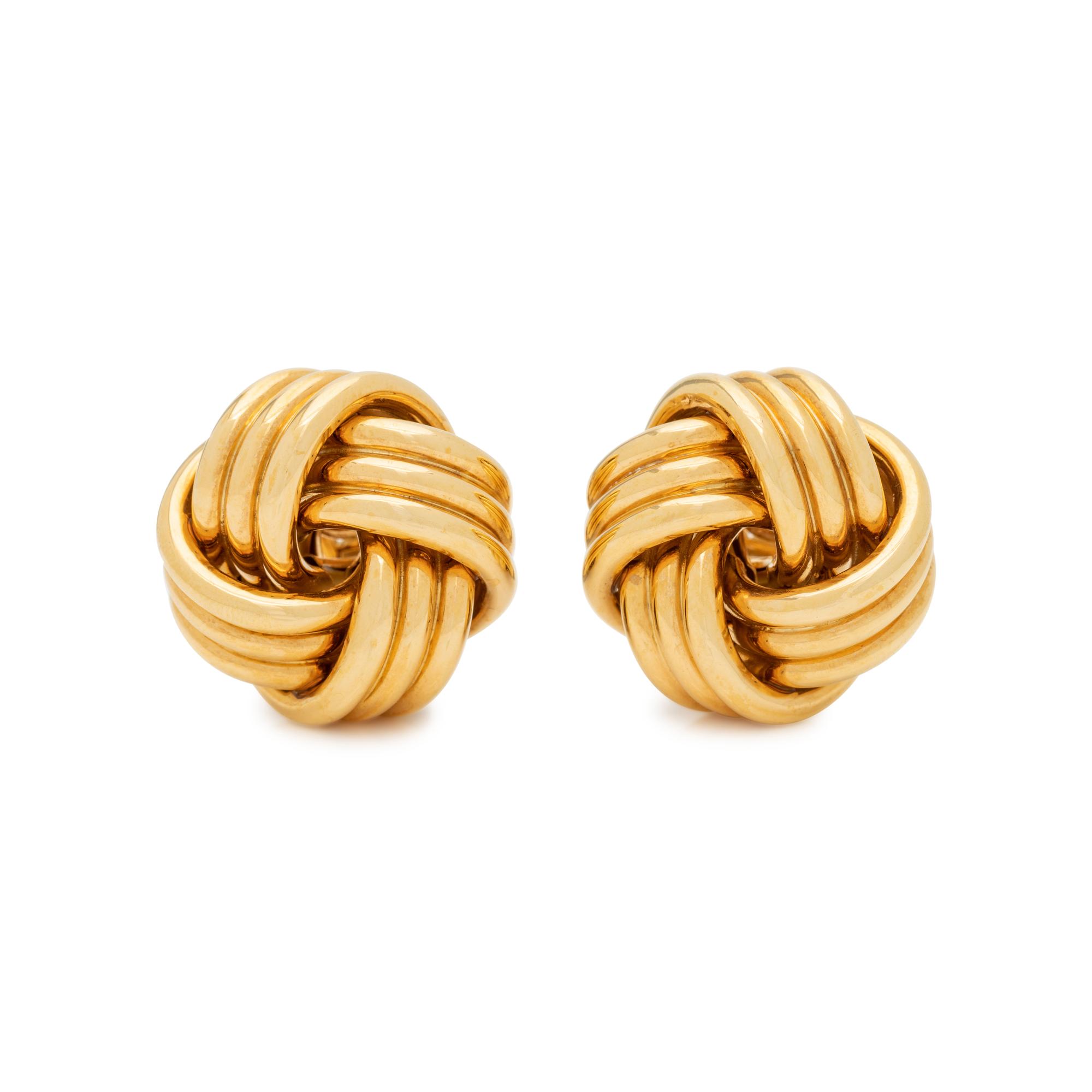 YELLOW GOLD EARCLIPS