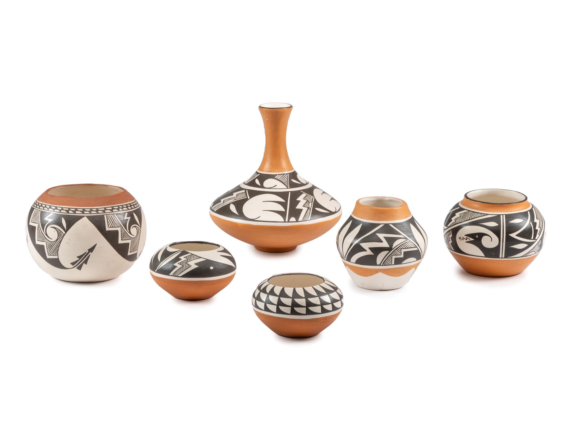 Collection of Pottery Jars