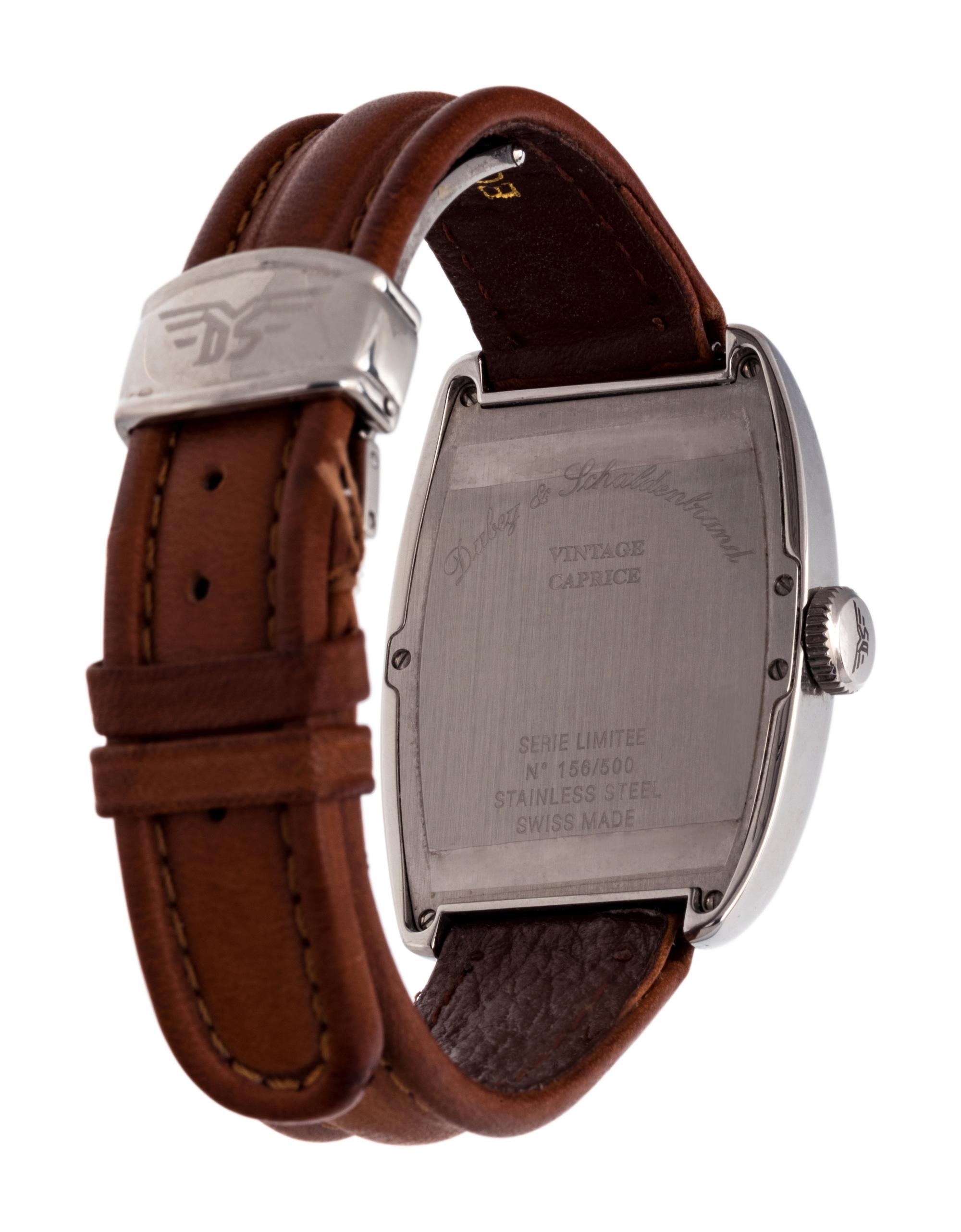 DUBEY & SCHALDENBRAND, STAINLESS STEEL LIMITED EDITION 'VINTAGE CAPRICE' WRISTWATCH