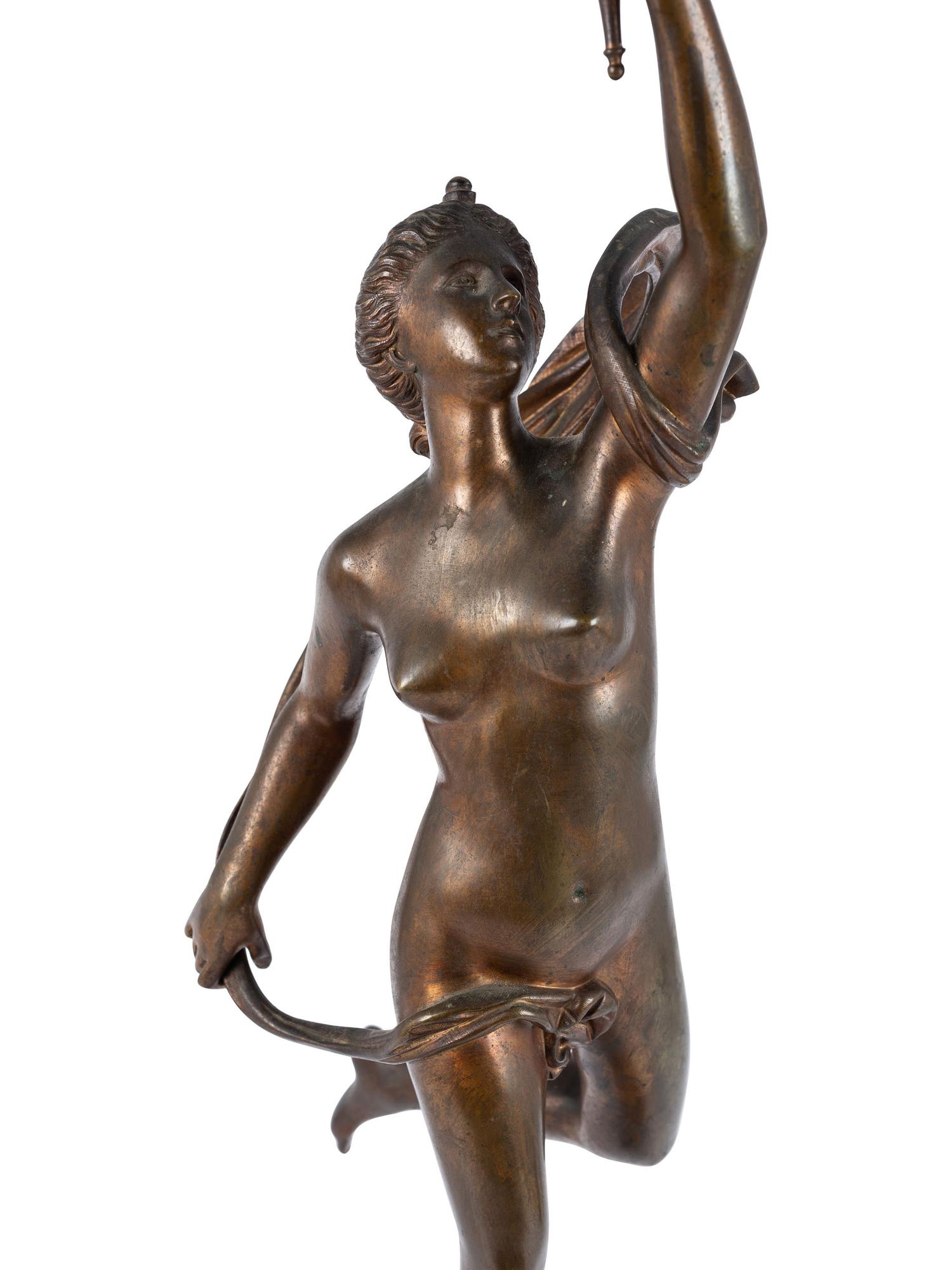 A Pair of Sculptures of Mercury and Psyche