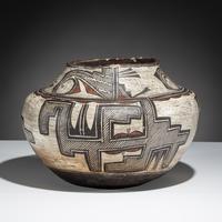 Zuni Polychrome Pottery Olla