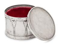 A Tiffany and Co. Silver 'Drum' Pill or Trinket Box