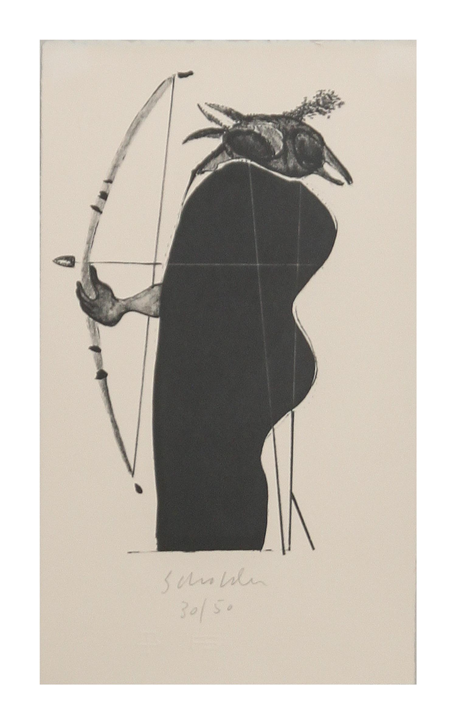 Fritz Scholder, (American, 1937-2005), Crow Indian, 1971