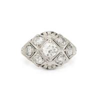 DIAMOND AND WHITE GOLD RING