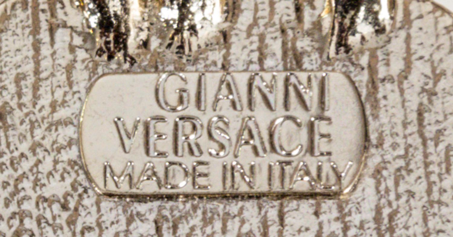 A Gianni Versace Pearl and Rhinestone Greco Link Belt,