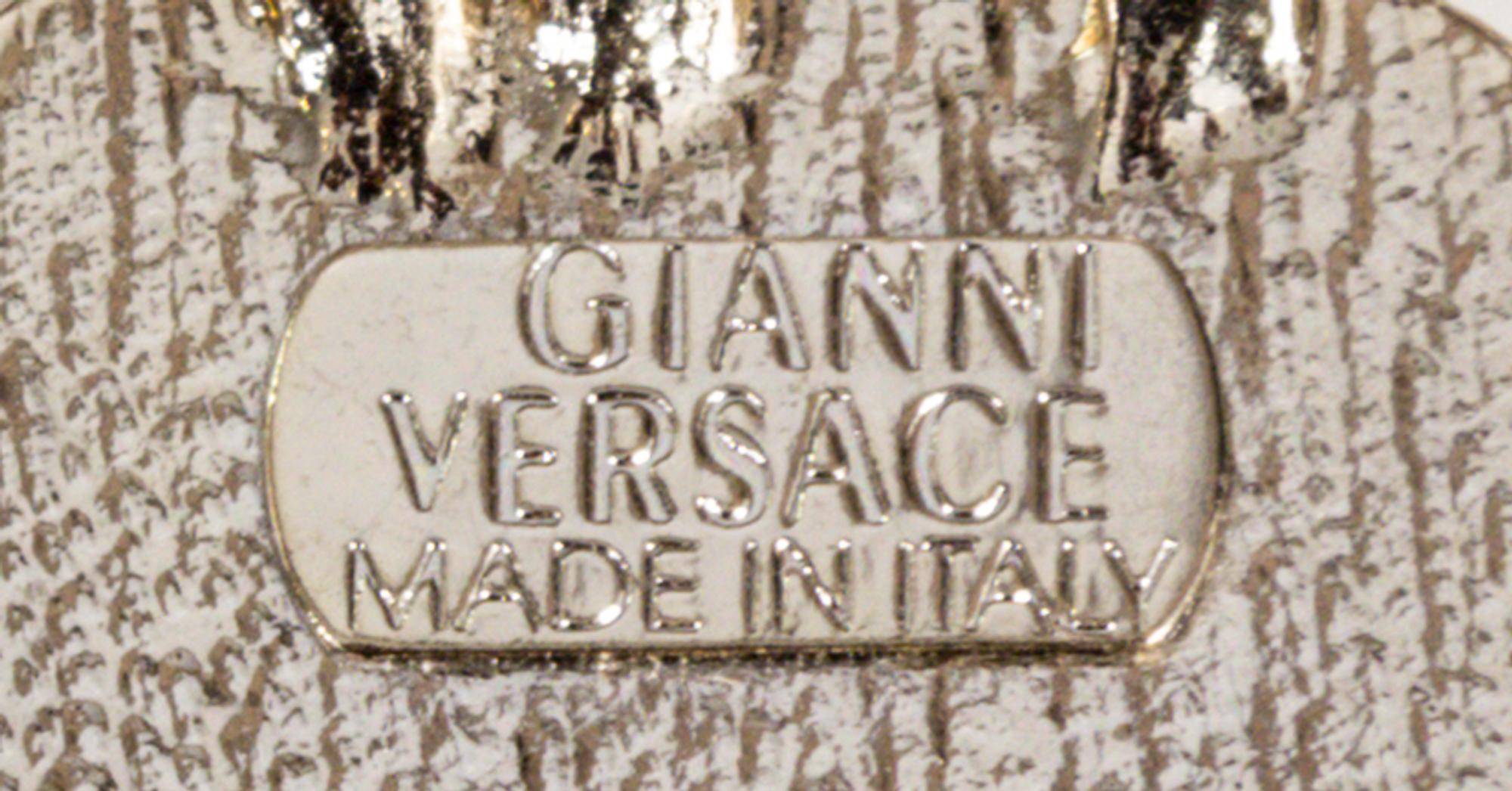 A Gianni Versace Pearl and Rhinestone Greco Link Belt,