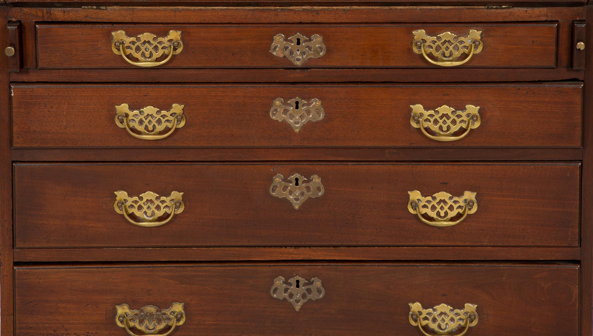 A George III Mahogany Secretary Desk