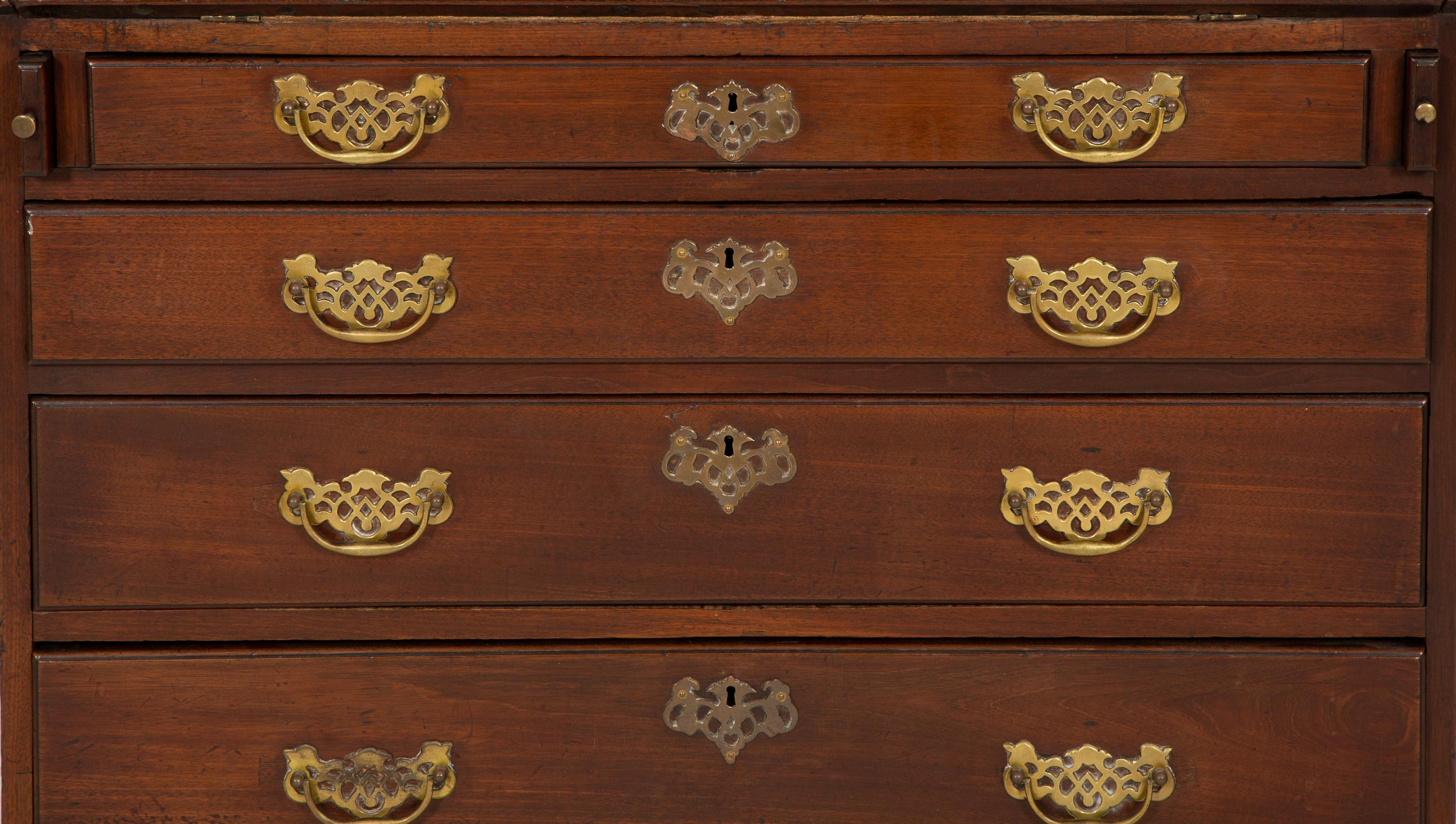 A George III Mahogany Secretary Desk