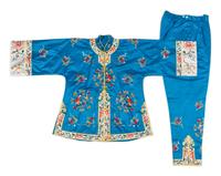 Three Chinese Silk Embroidered Lady's Articles