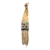 Plateau Beaded Hide Tobacco Bag