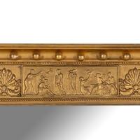 A Large Neoclassical Style Giltwood Mirror