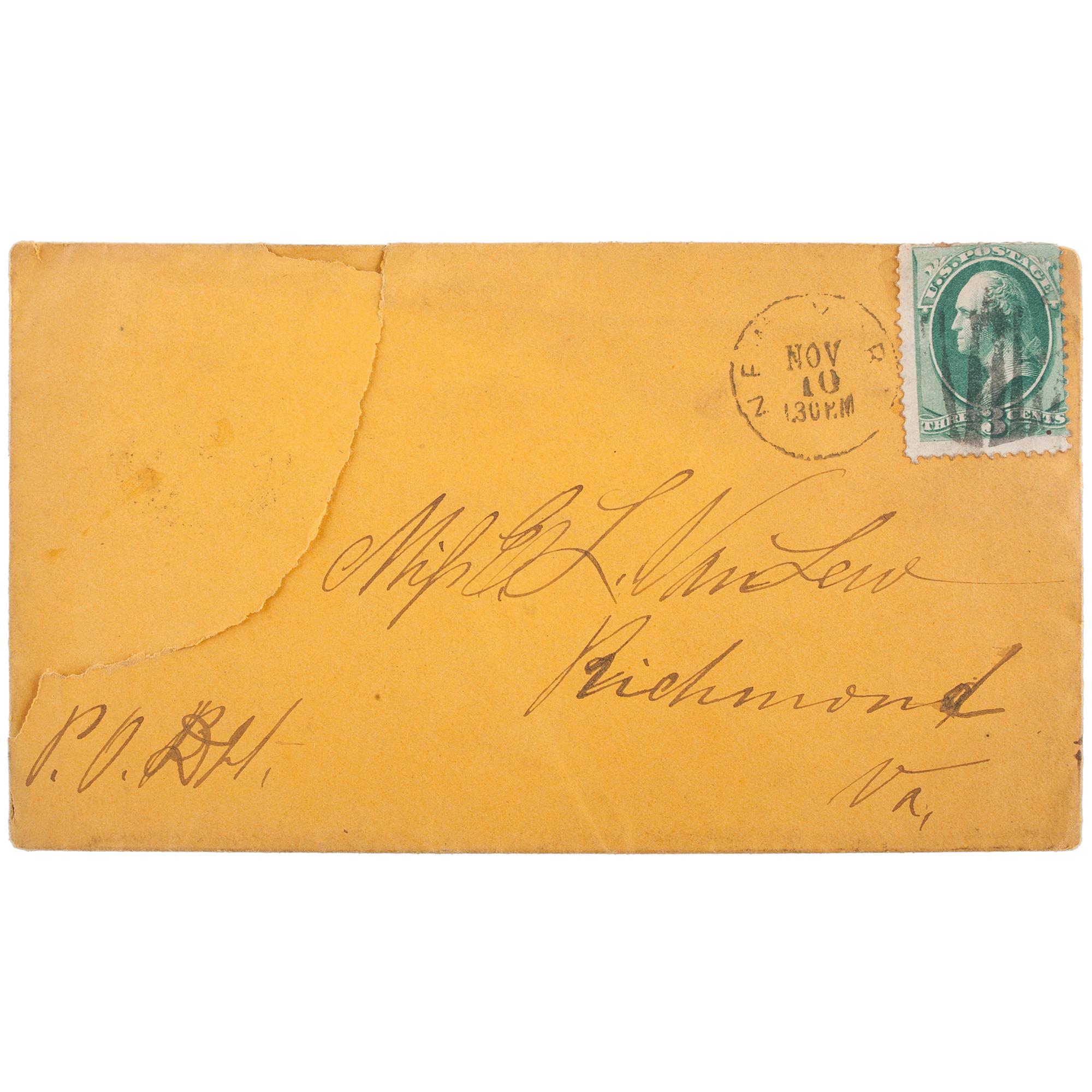Van Lew Family Archive, Incl. Letters from Civil War Spymaster Elizabeth Van Lew and Slave-Turned-Spy Mary Bowser