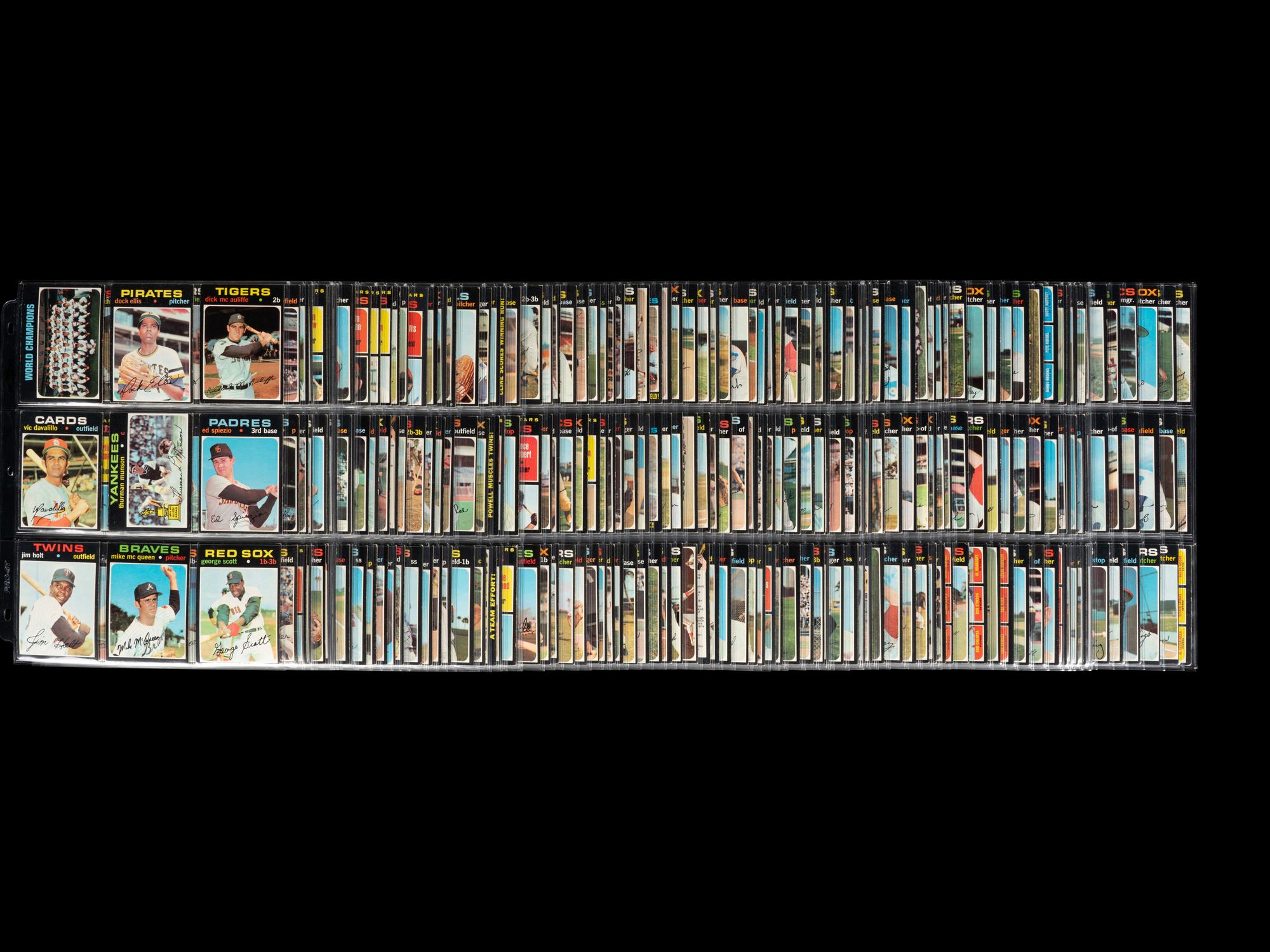 A Complete Set of 1971 Topps Baseball Cards (752/752),