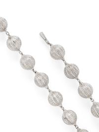 JUDITH RIPKA, WHITE GOLD AND DIAMOND 'TRUFFLE BALL' NECKLACE