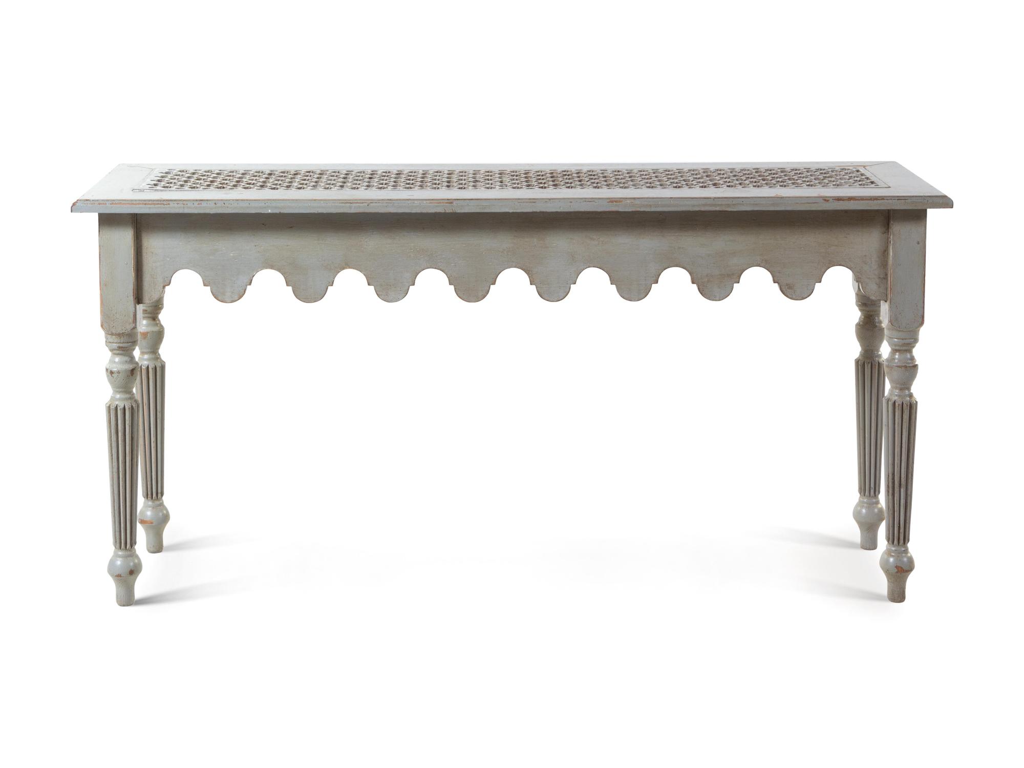 A French Painted Console Table