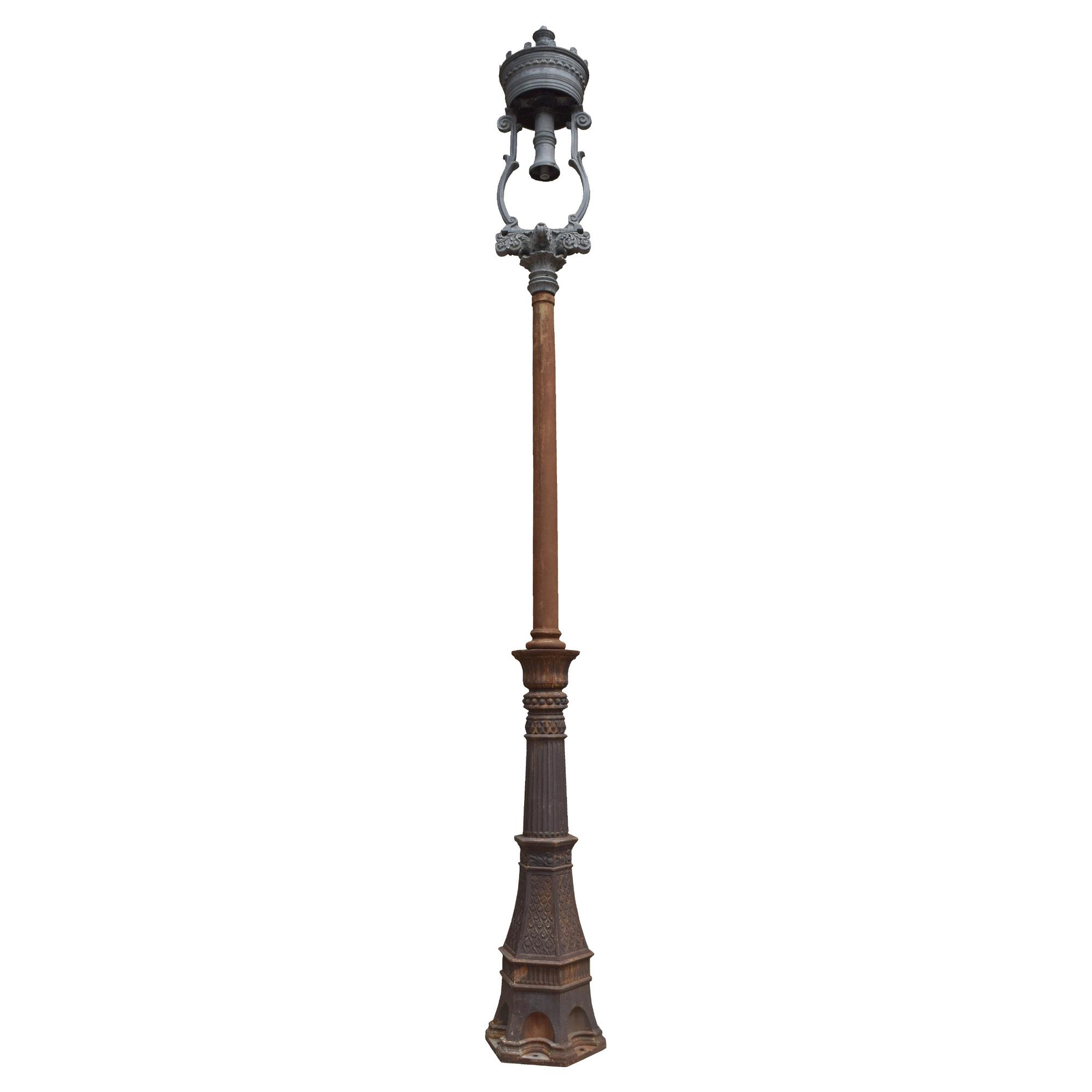 A Lamp Post from the World's Columbian Exposition 25" W x 25" D x 255" H — United States, Circa 1893