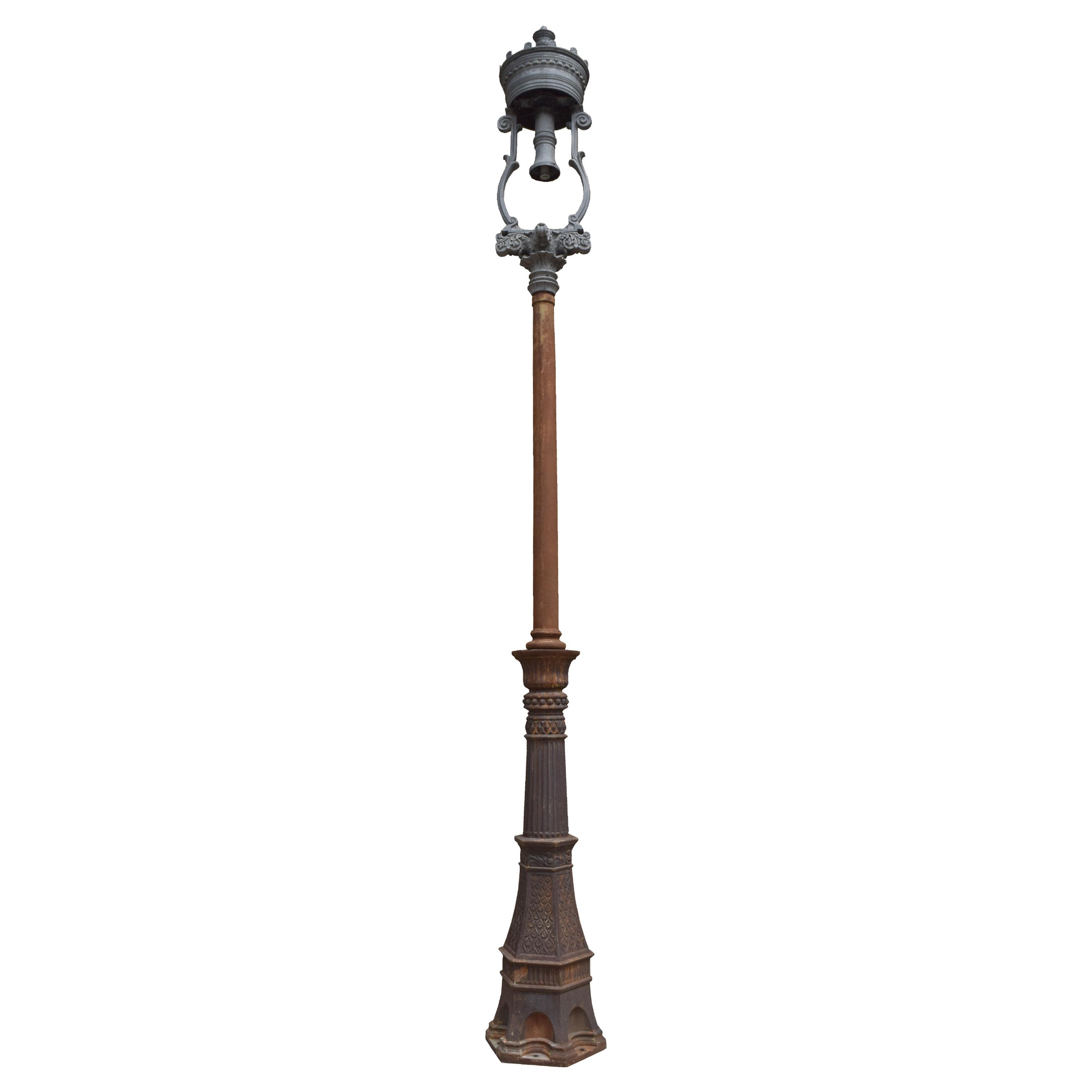 A Lamp Post from the World's Columbian Exposition 25" W x 25" D x 255" H — United States, Circa 1893
