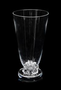 A Steuben Footed Vase Height 12 1/4 inches.